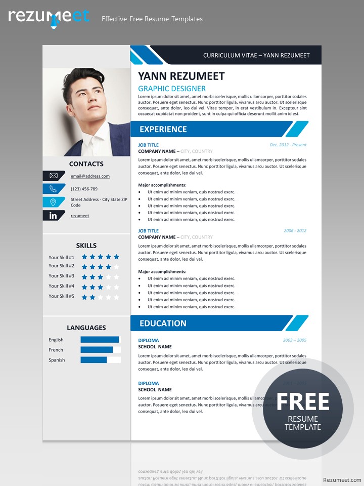 Yanaka - Free Professional Resume Template for MS Word (DOCX)